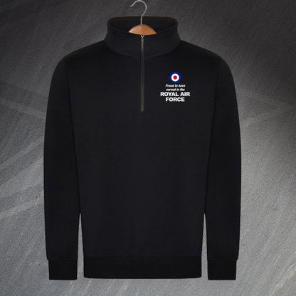 Royal Air Force Pro ¬º Neck Zip Sweatshirt