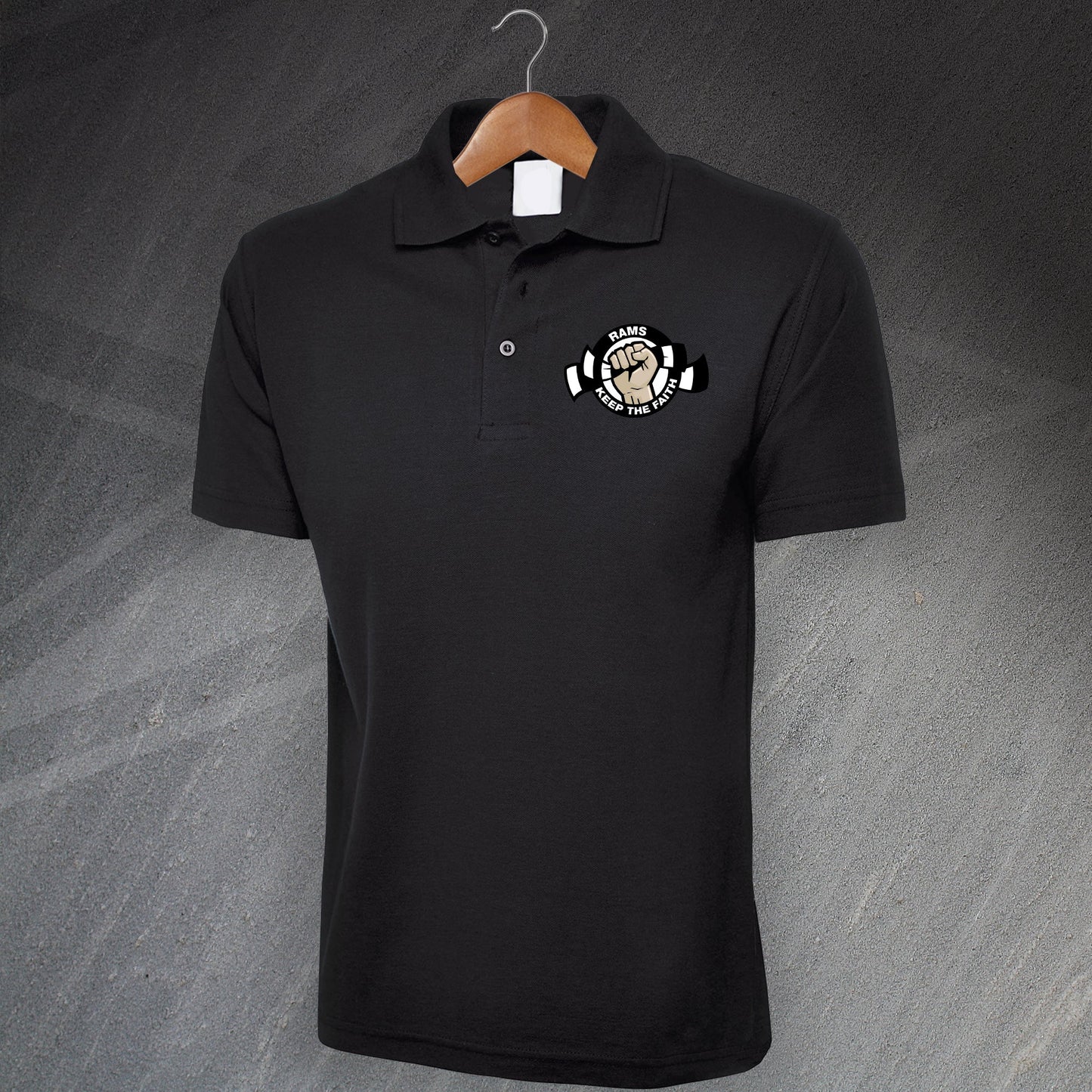 Rams Keep The Faith Embroidered Polo Shirt