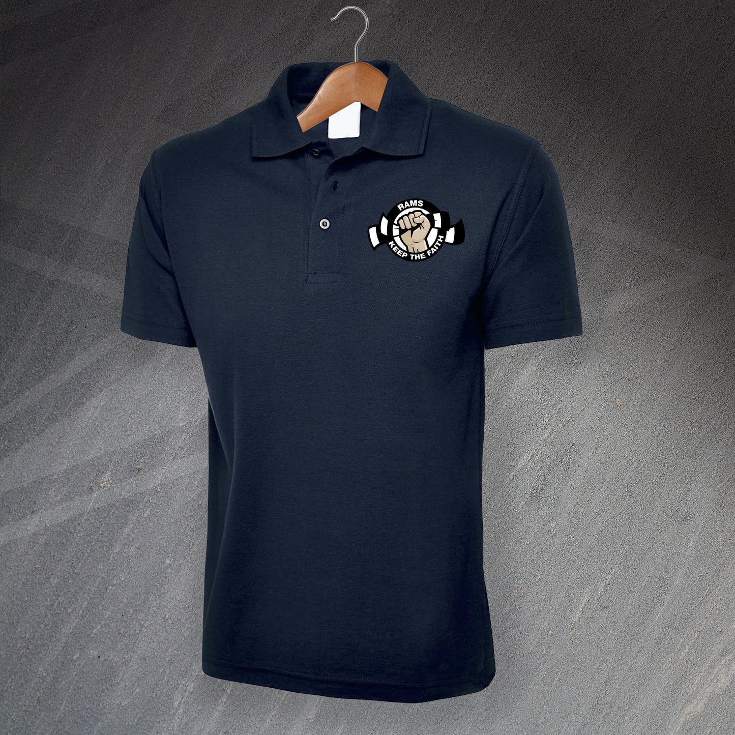Rams Keep The Faith Embroidered Polo Shirt