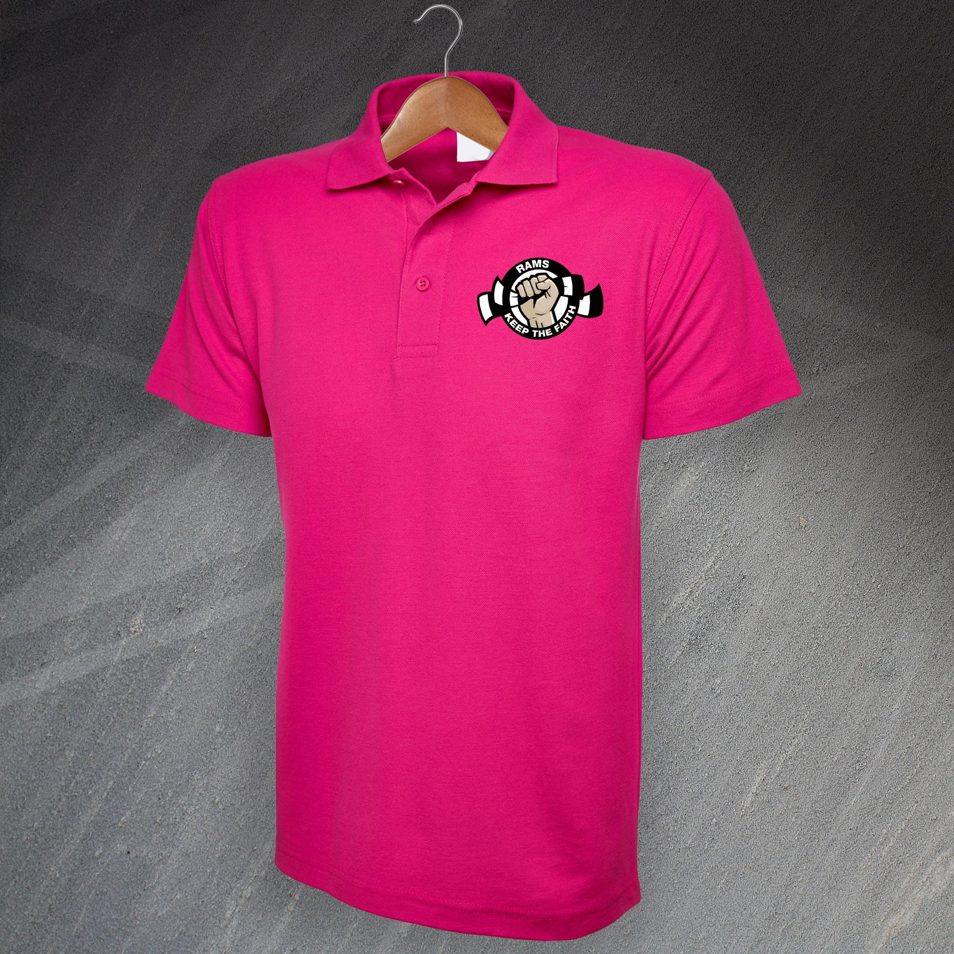 Rams Keep The Faith Embroidered Polo Shirt