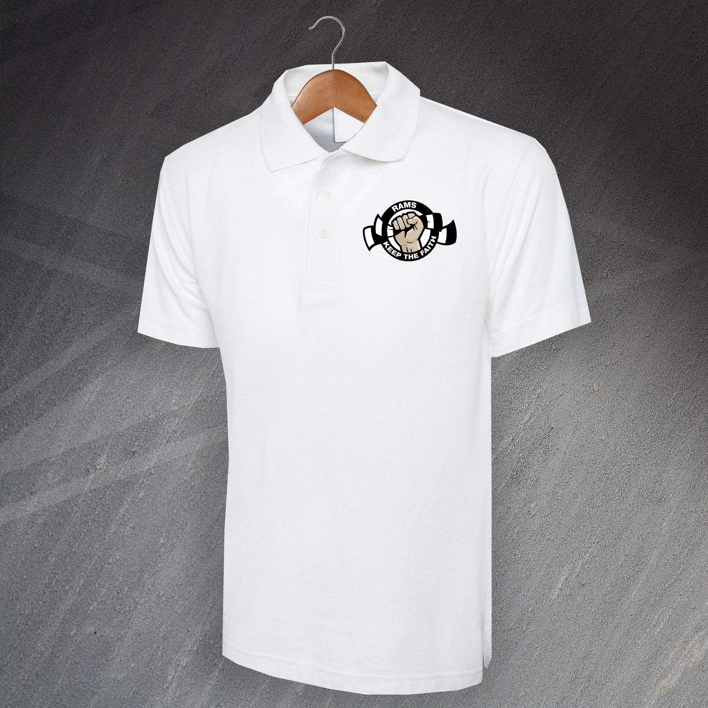 Rams Keep The Faith Embroidered Polo Shirt