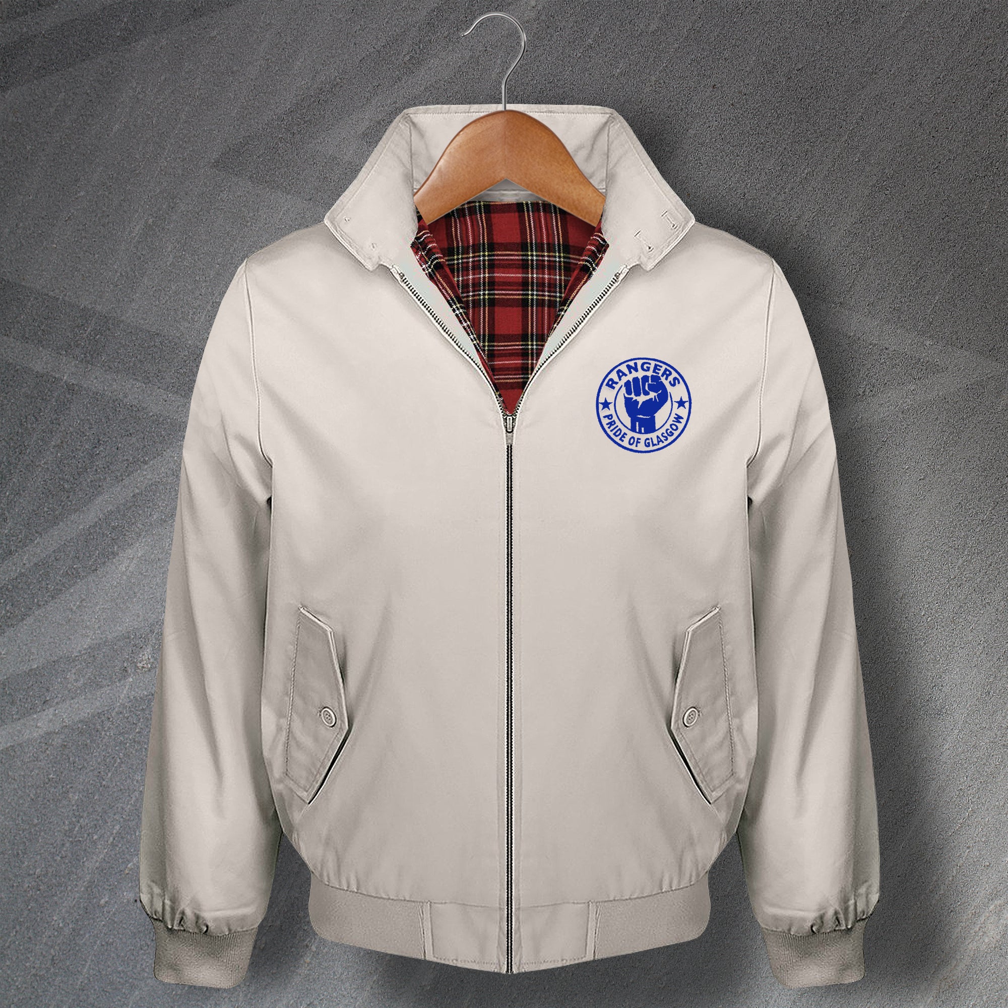 Rangers Pride of Glasgow Embroidered Harrington Jacket