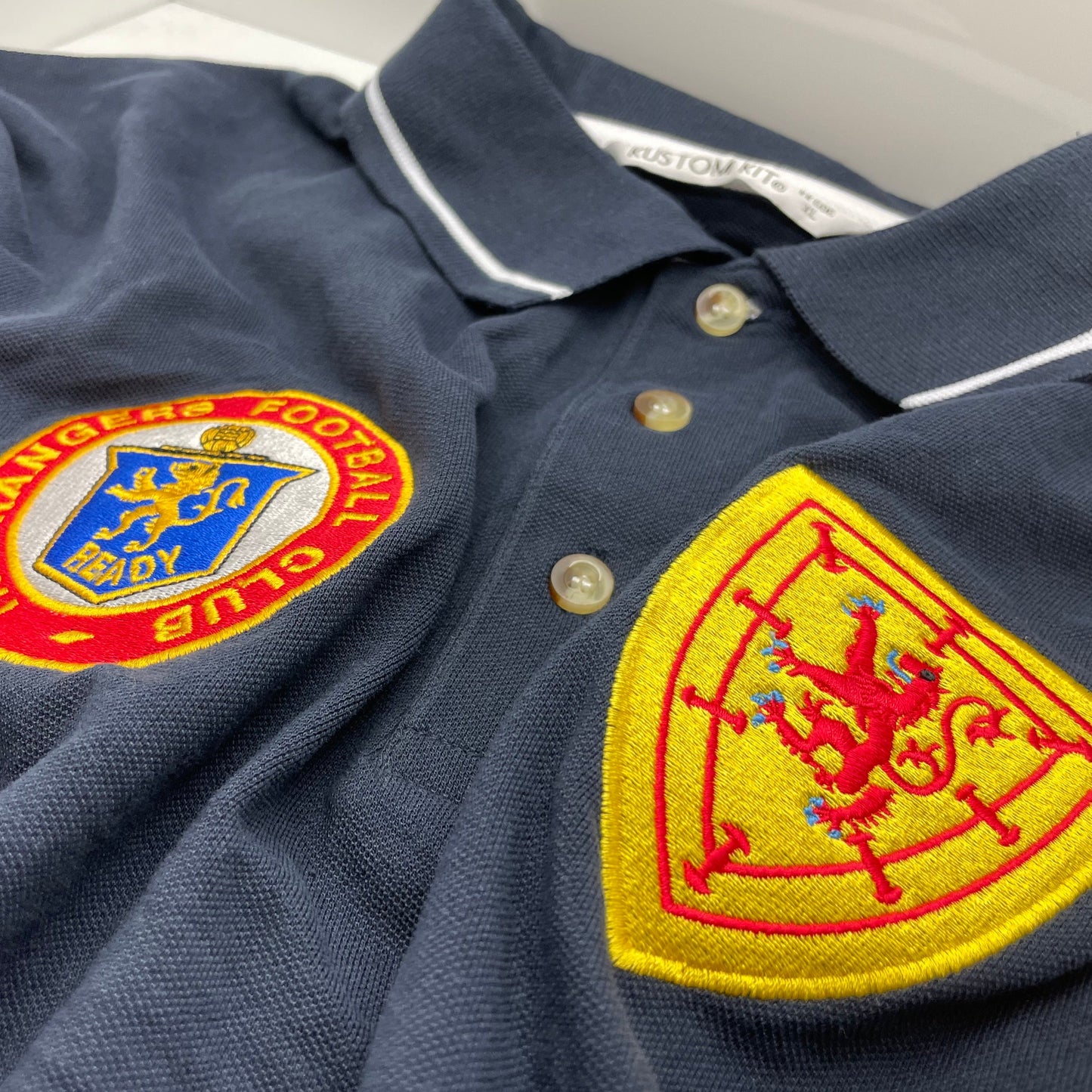 Scotland Retro Contrast Polo Shirt