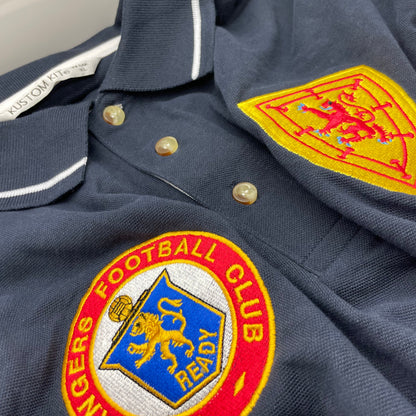 Scotland Retro Contrast Polo Shirt