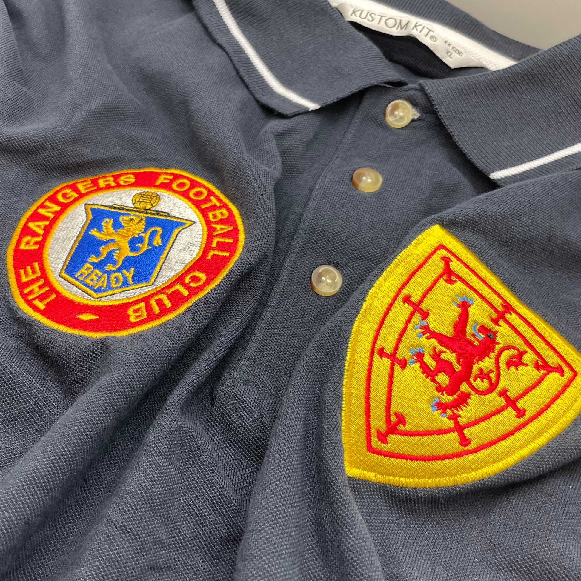 Scotland Retro Contrast Polo Shirt