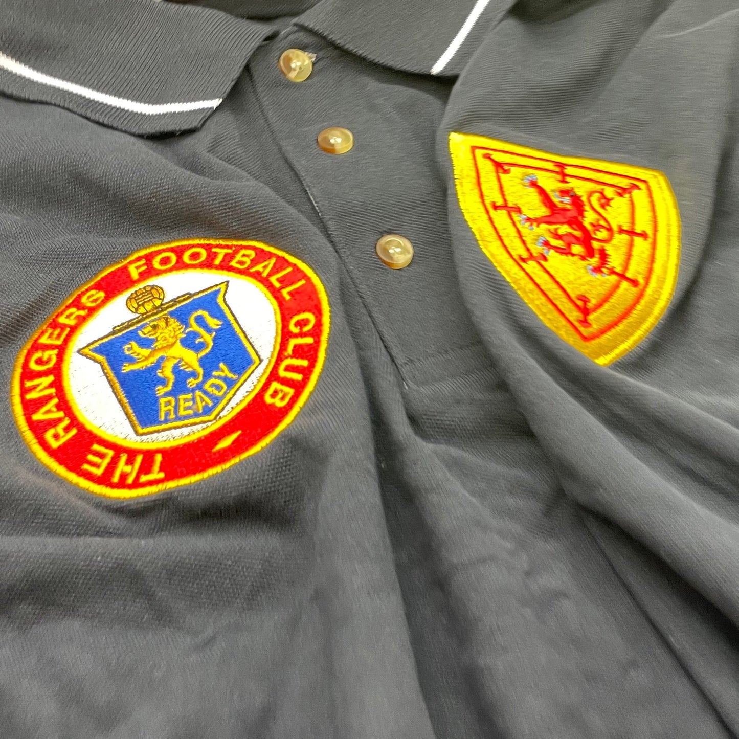 Scotland Retro Contrast Polo Shirt
