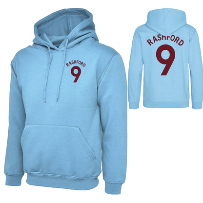 Rashford Squad Number Aston Villa Hoodie