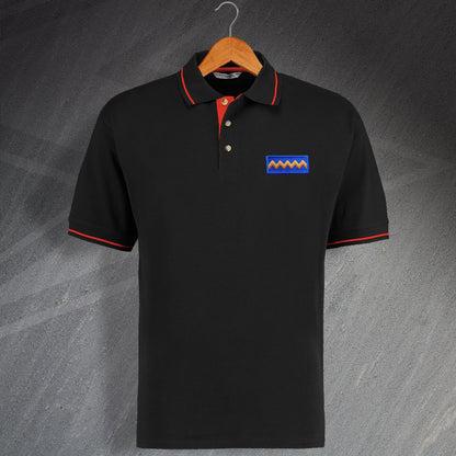 Royal Scots Dragoon Guards Tactical Recognition Flash Embroidered Contrast Polo Shirt