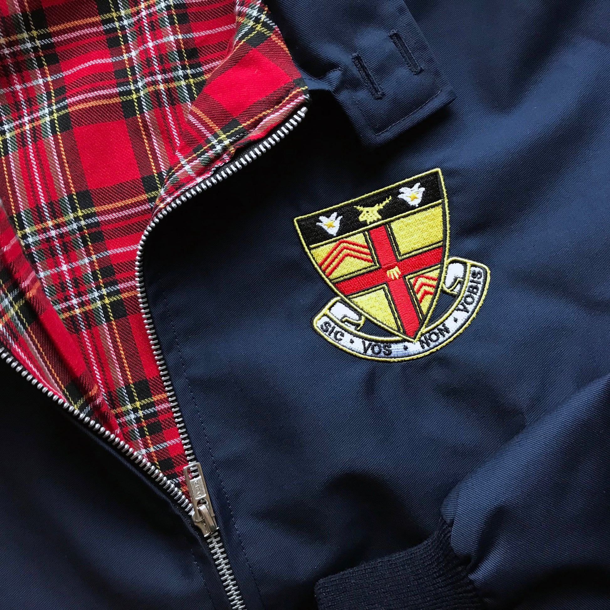 Retro Baldock Town Football Harrington Jacket