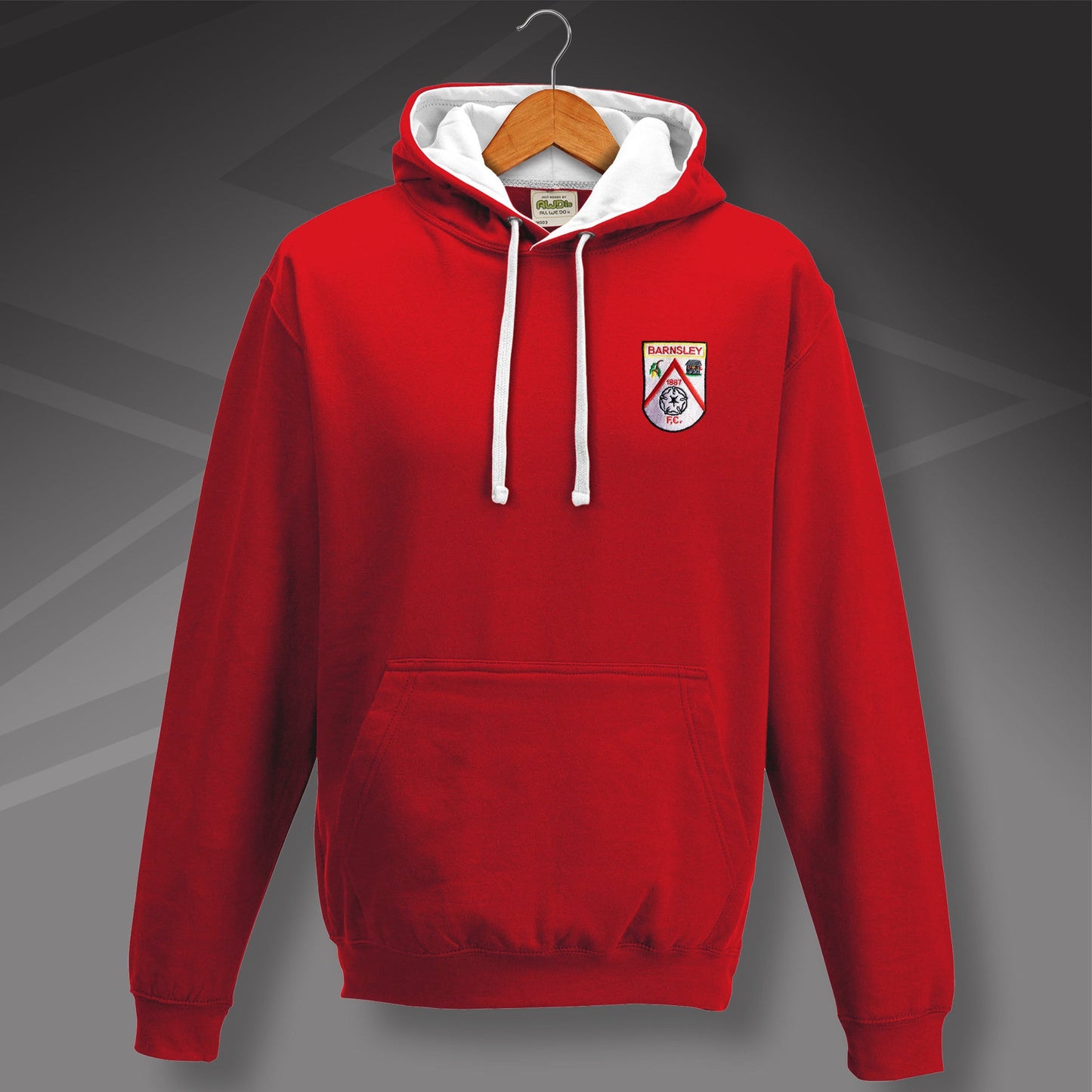 Retro Barnsley Contrast Hoodie