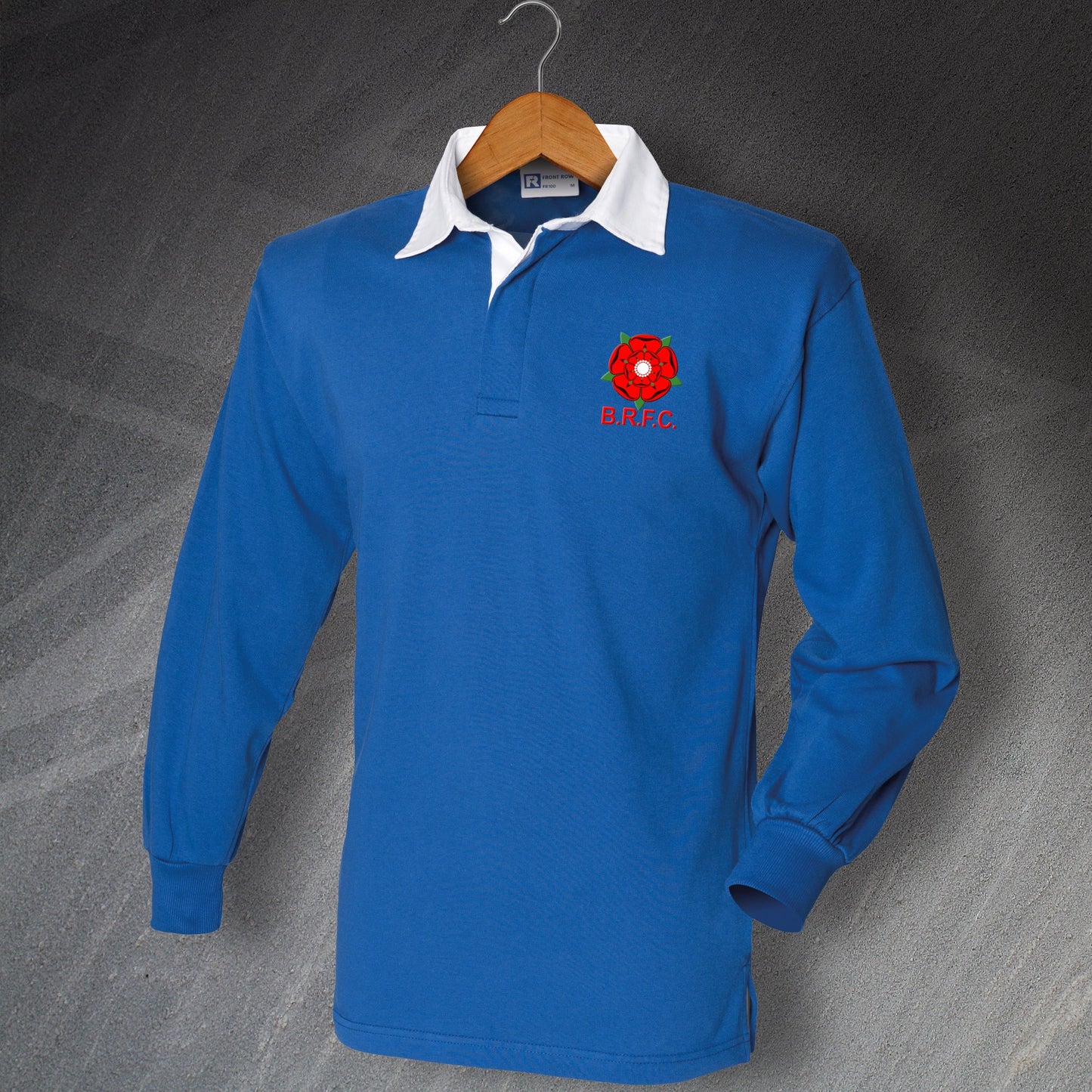 Retro Blackburn Long Sleeve Rugby Shirt