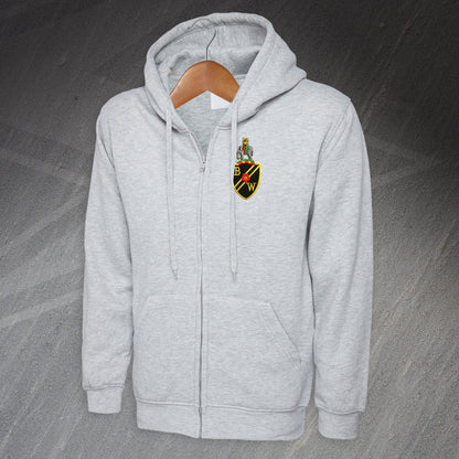  Retro Bolton 1971 Embroidered Full Zip Hoodie
