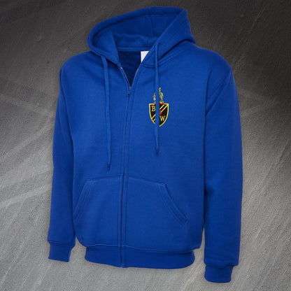 Retro Bolton 1971 Embroidered Full Zip Hoodie