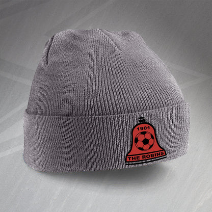 Retro Bosham The Robins Beanie Hat with Embroidered Badge