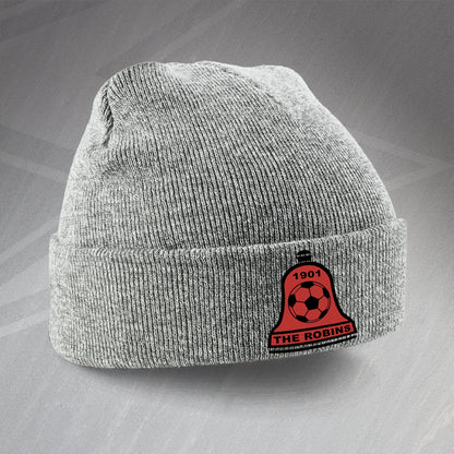 Retro Bosham The Robins Beanie Hat with Embroidered Badge