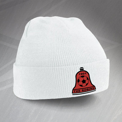Retro Bosham The Robins Beanie Hat with Embroidered Badge