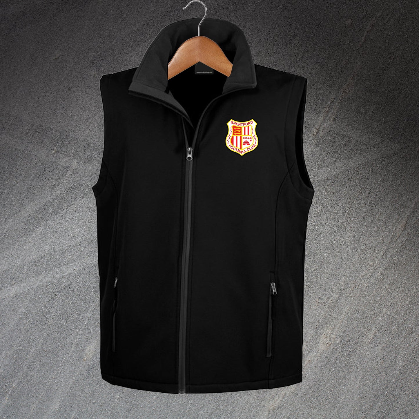 Retro Brentford 1971 Embroidered Softshell Bodywarmer