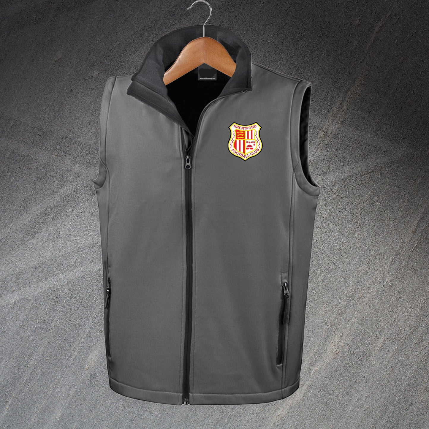 Retro Brentford 1971 Embroidered Softshell Bodywarmer