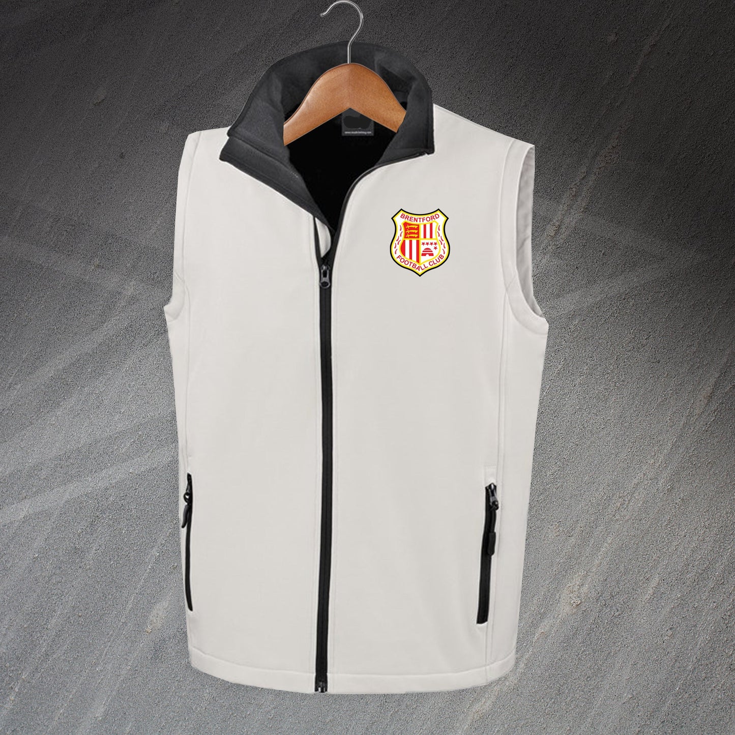 Retro Brentford 1971 Embroidered Softshell Bodywarmer