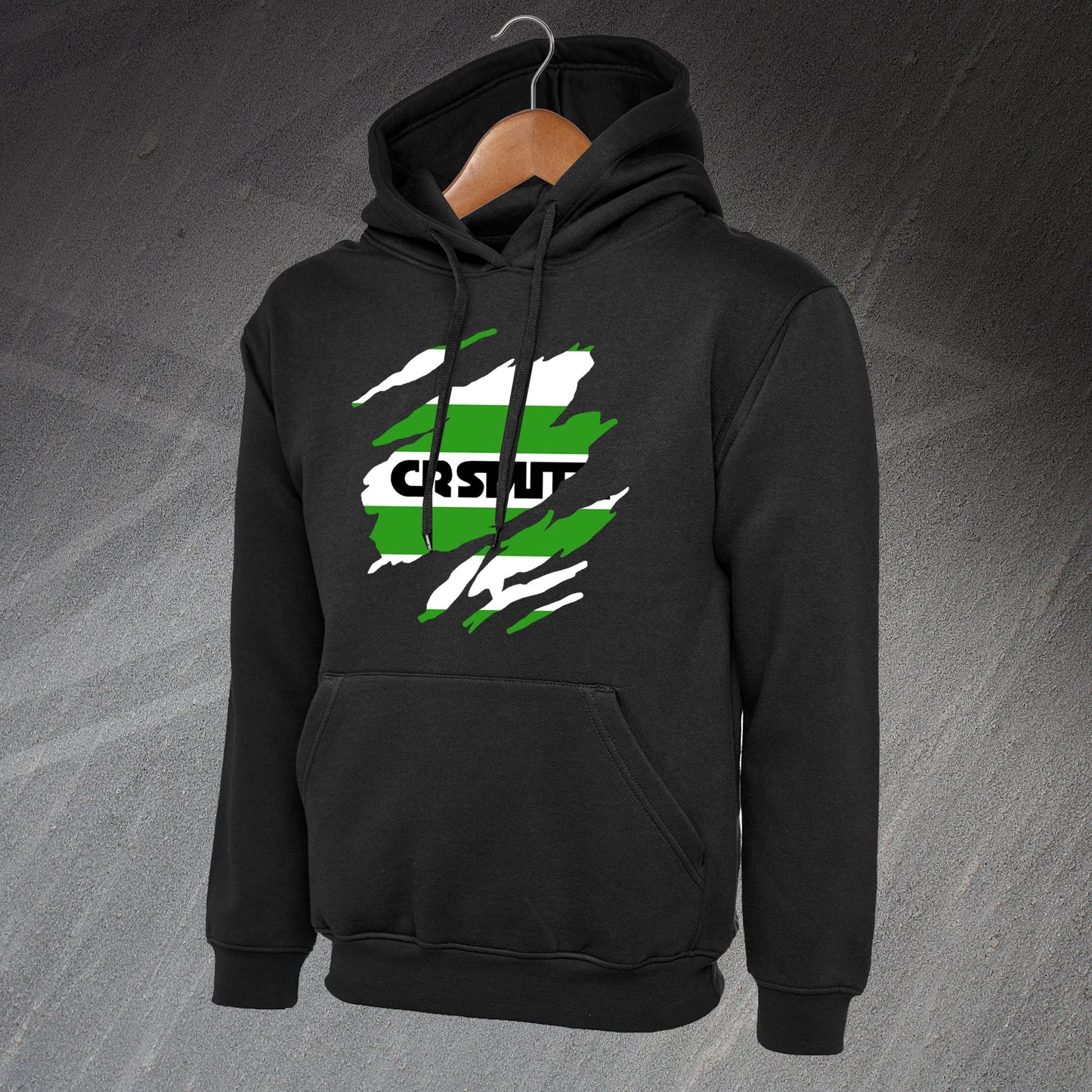Retro Celtic 1985 Torn Effect Hoodie
