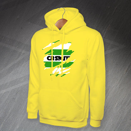 Retro Celtic 1985 Torn Effect Hoodie