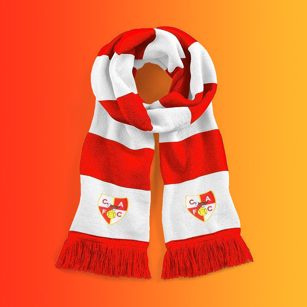 Retro Charlton Bar Scarf with Embroidered Badge