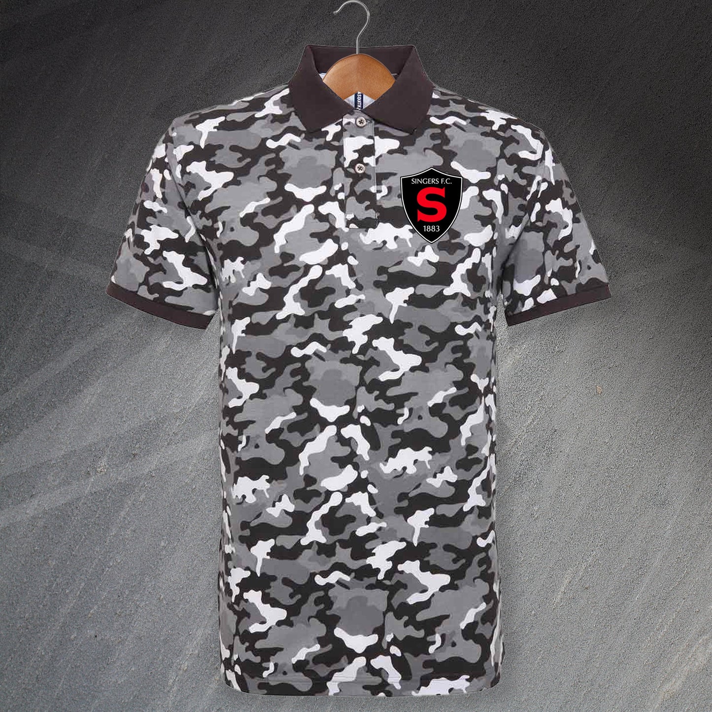 Retro Coventry Camo Polo Shirt