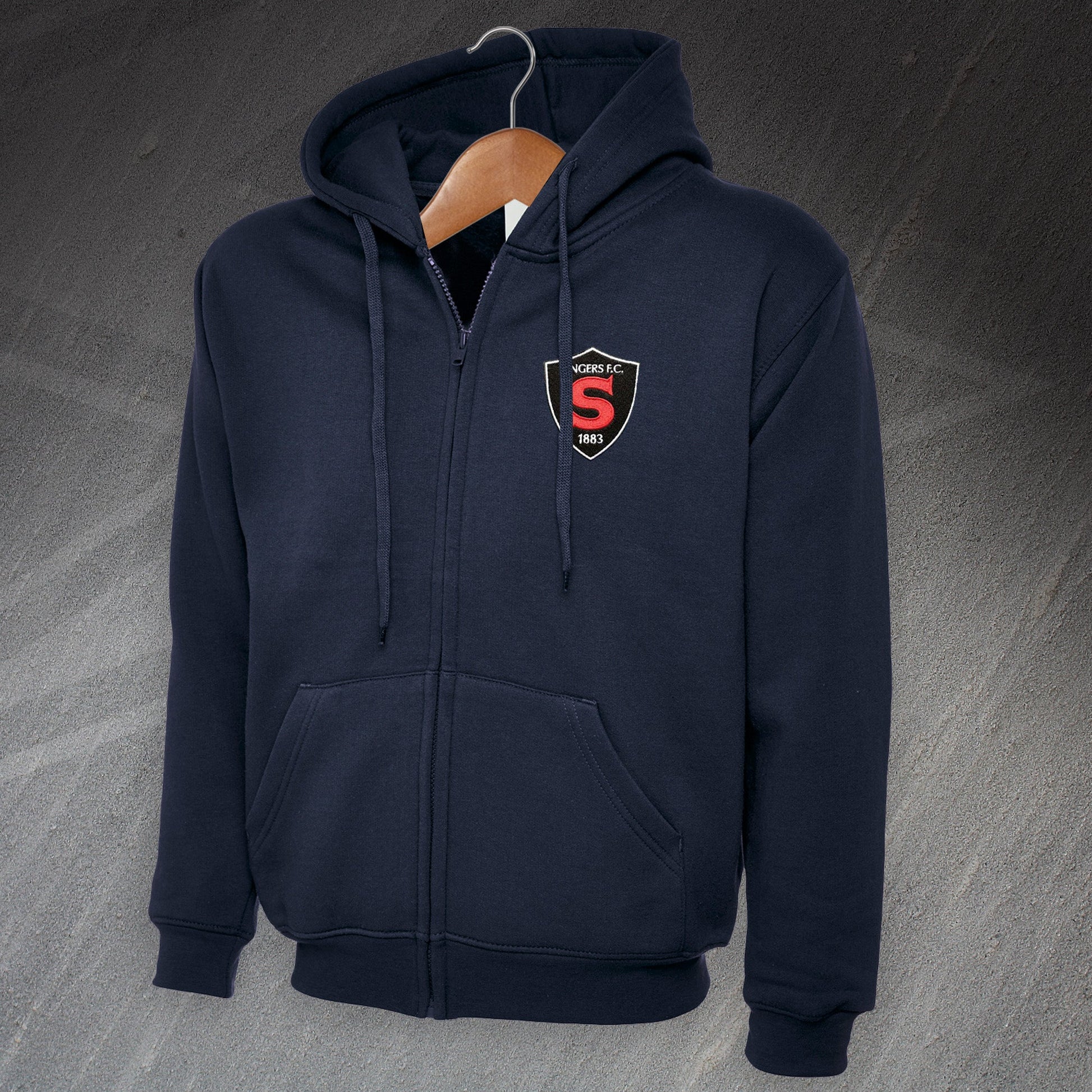 Retro Coventry Zipped Hoodie