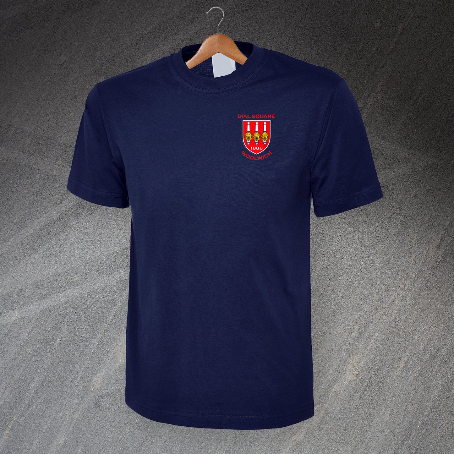 Retro Dial Square Embroidered T-Shirt