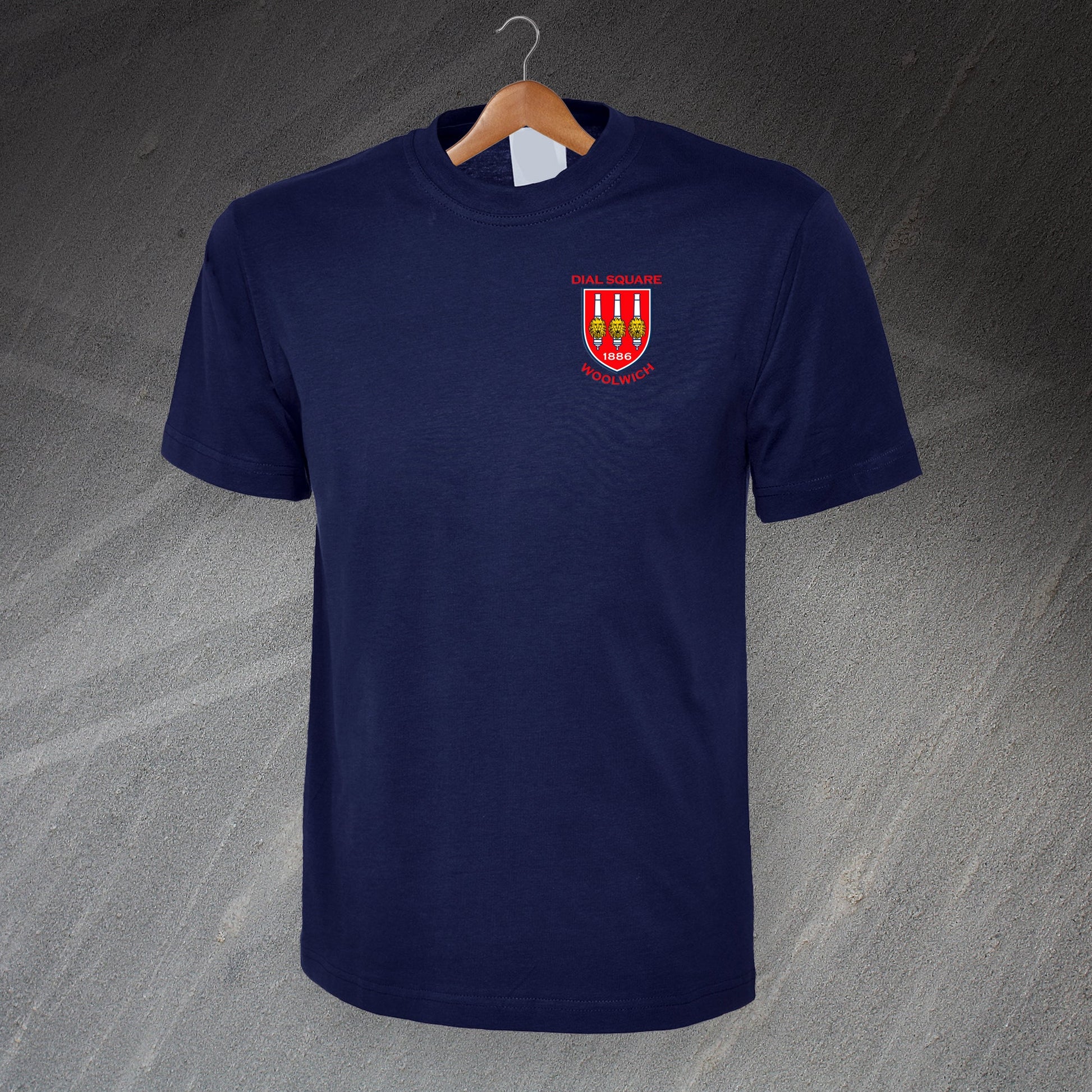 Retro Dial Square Embroidered T-Shirt