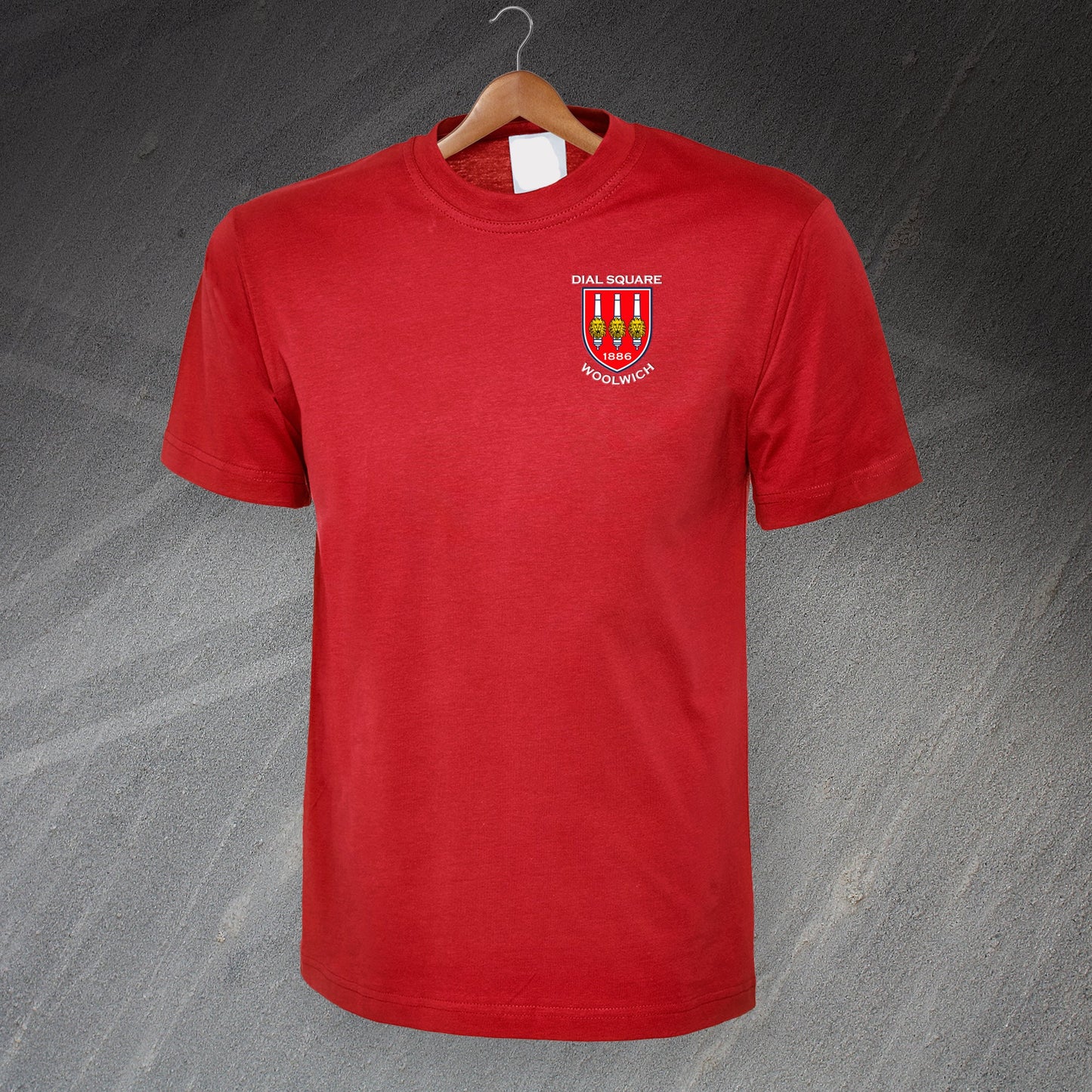 Retro Dial Square Embroidered T-Shirt