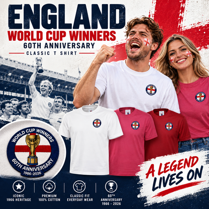 Retro England Football T-Shirt 