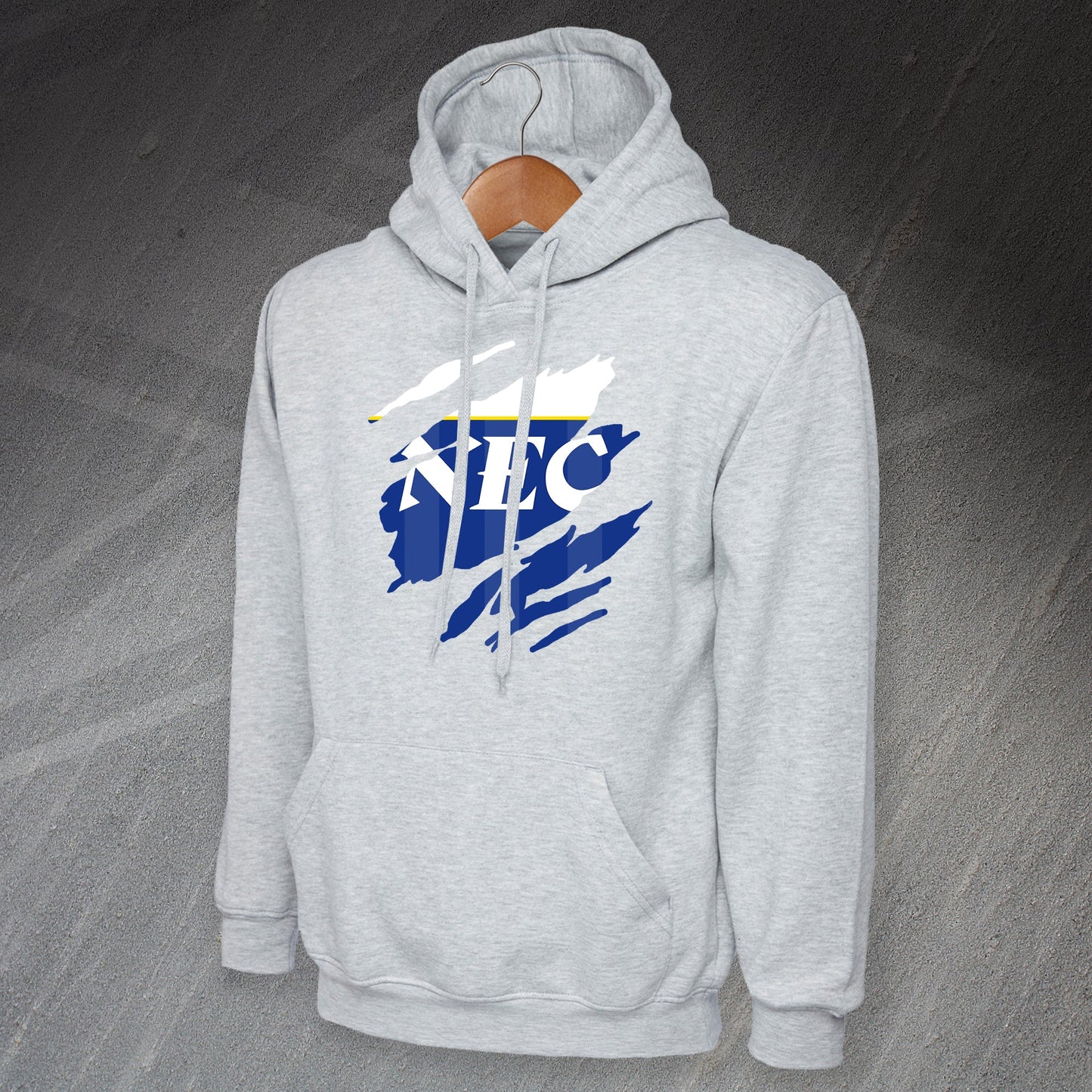 Retro Everton 1985 Torn Effect Hoodie