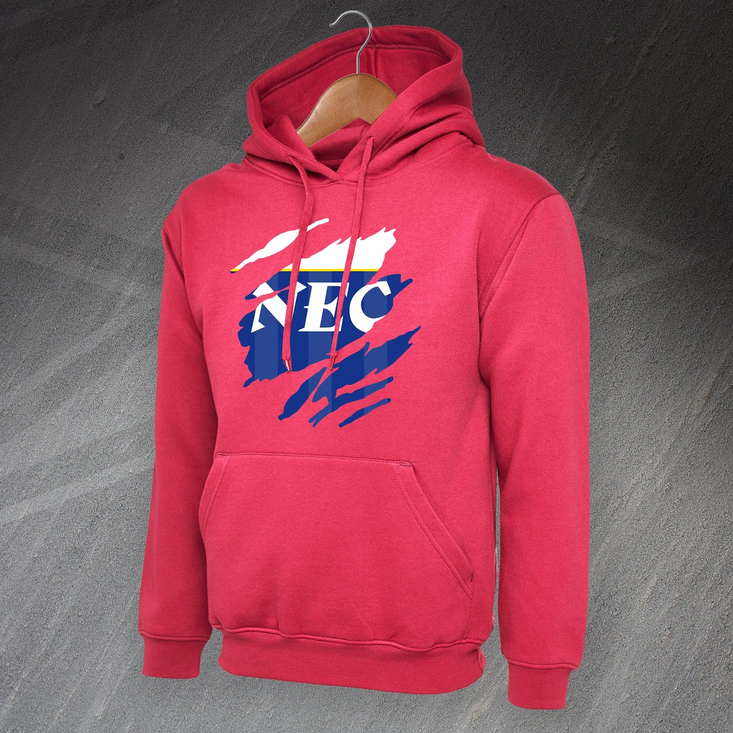 Retro Everton 1985 Torn Effect Hoodie