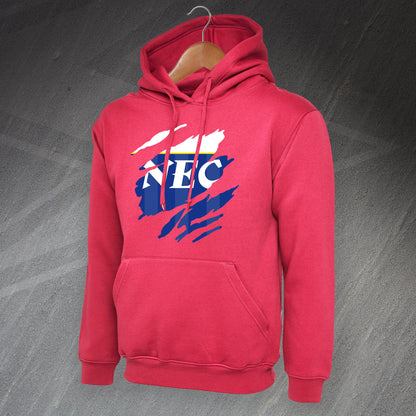 Retro Everton 1985 Torn Effect Hoodie