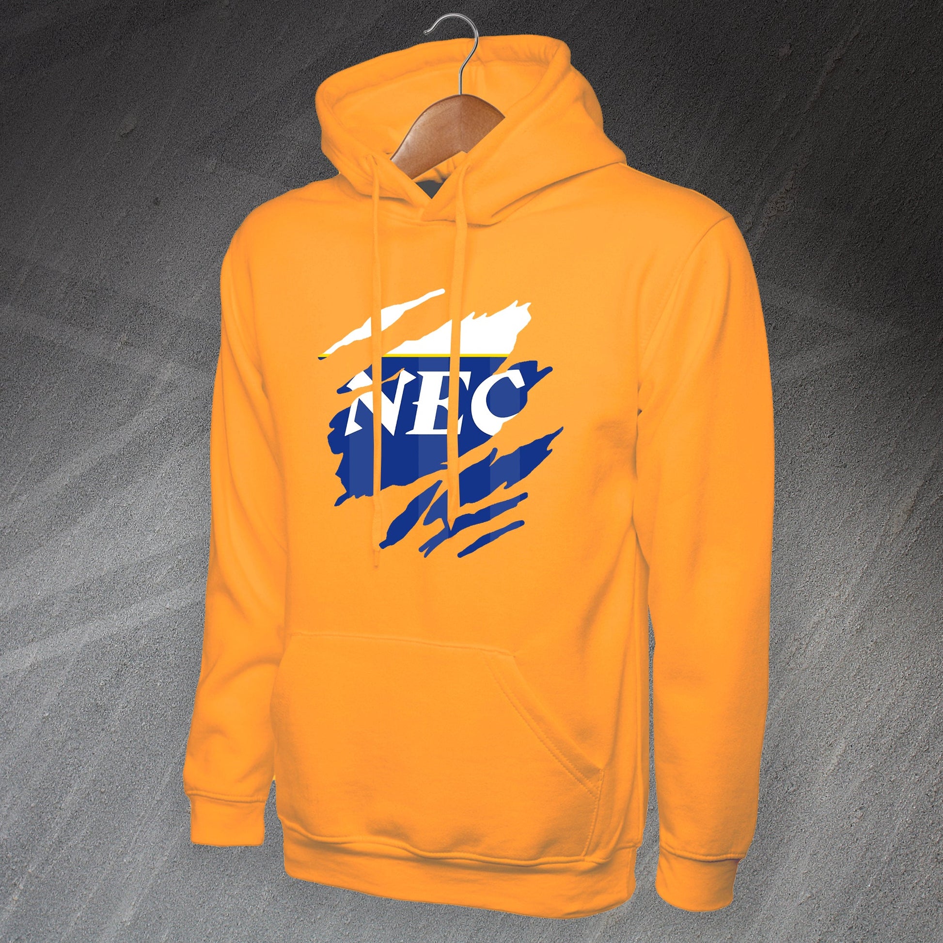 Retro Everton 1985 Torn Effect Hoodie