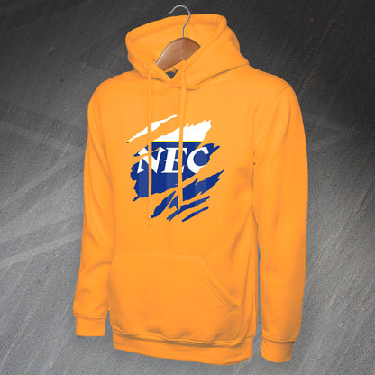 Retro Everton 1985 Torn Effect Hoodie