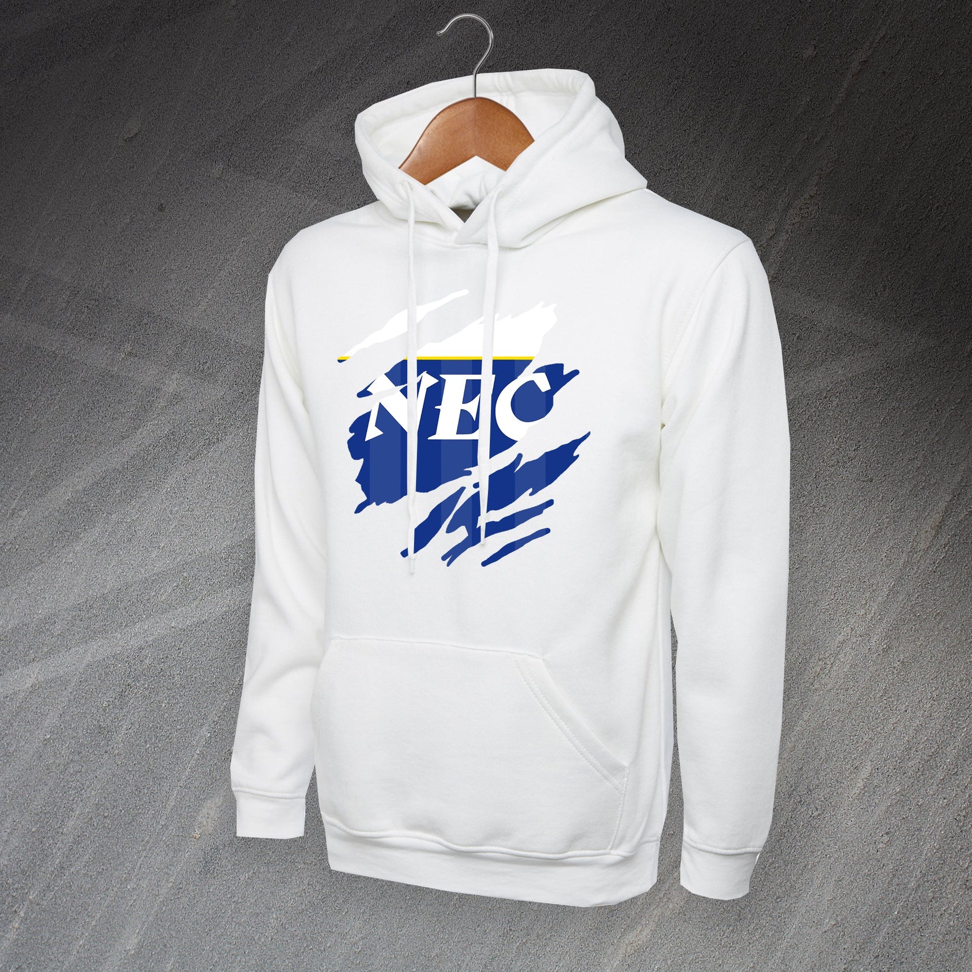 Retro Everton 1985 Torn Effect Hoodie