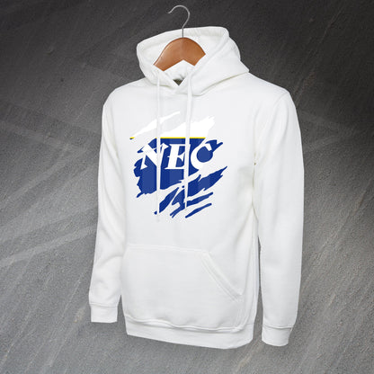 Retro Everton 1985 Torn Effect Hoodie