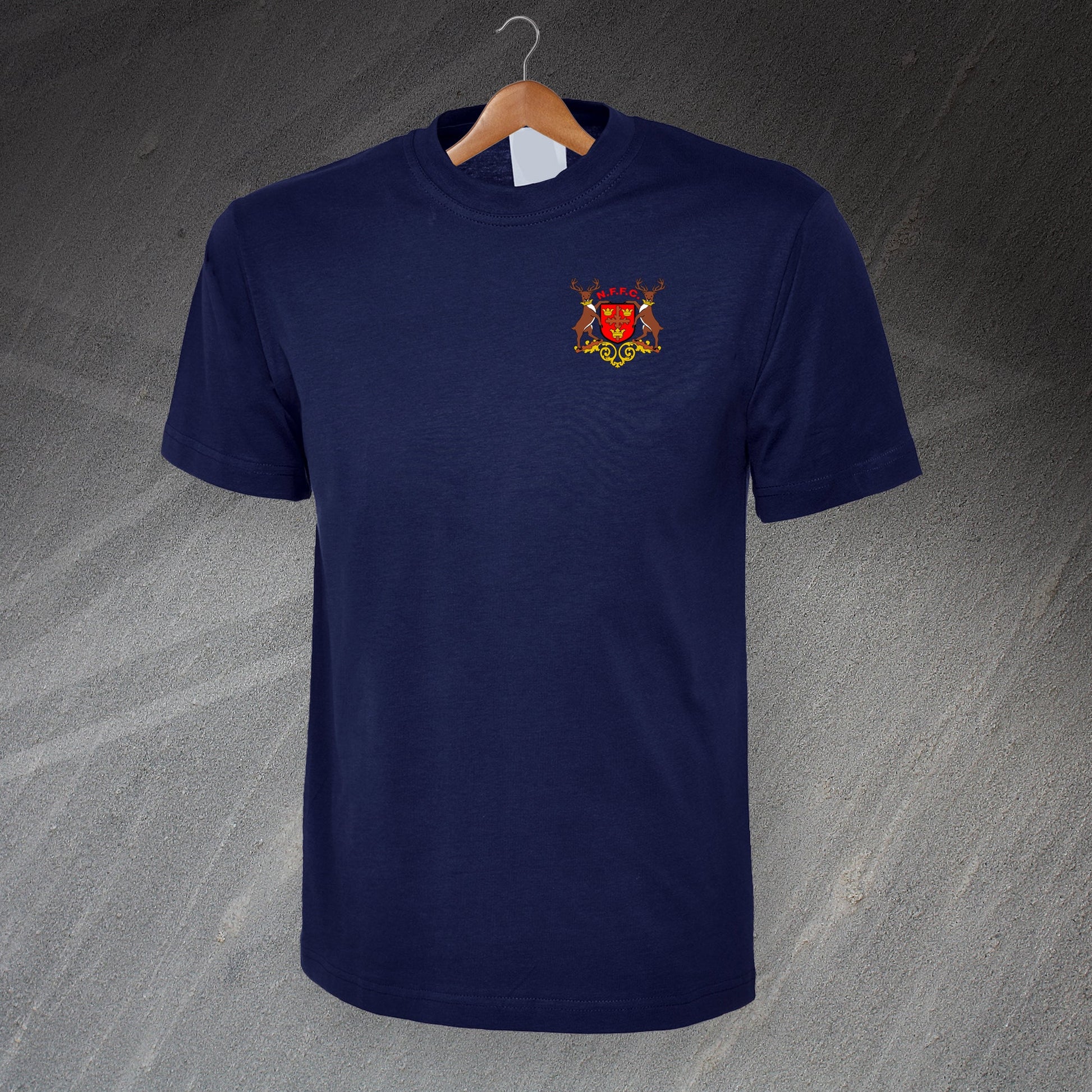 Retro Nottm Forest 1970 Embroidered T-Shirt