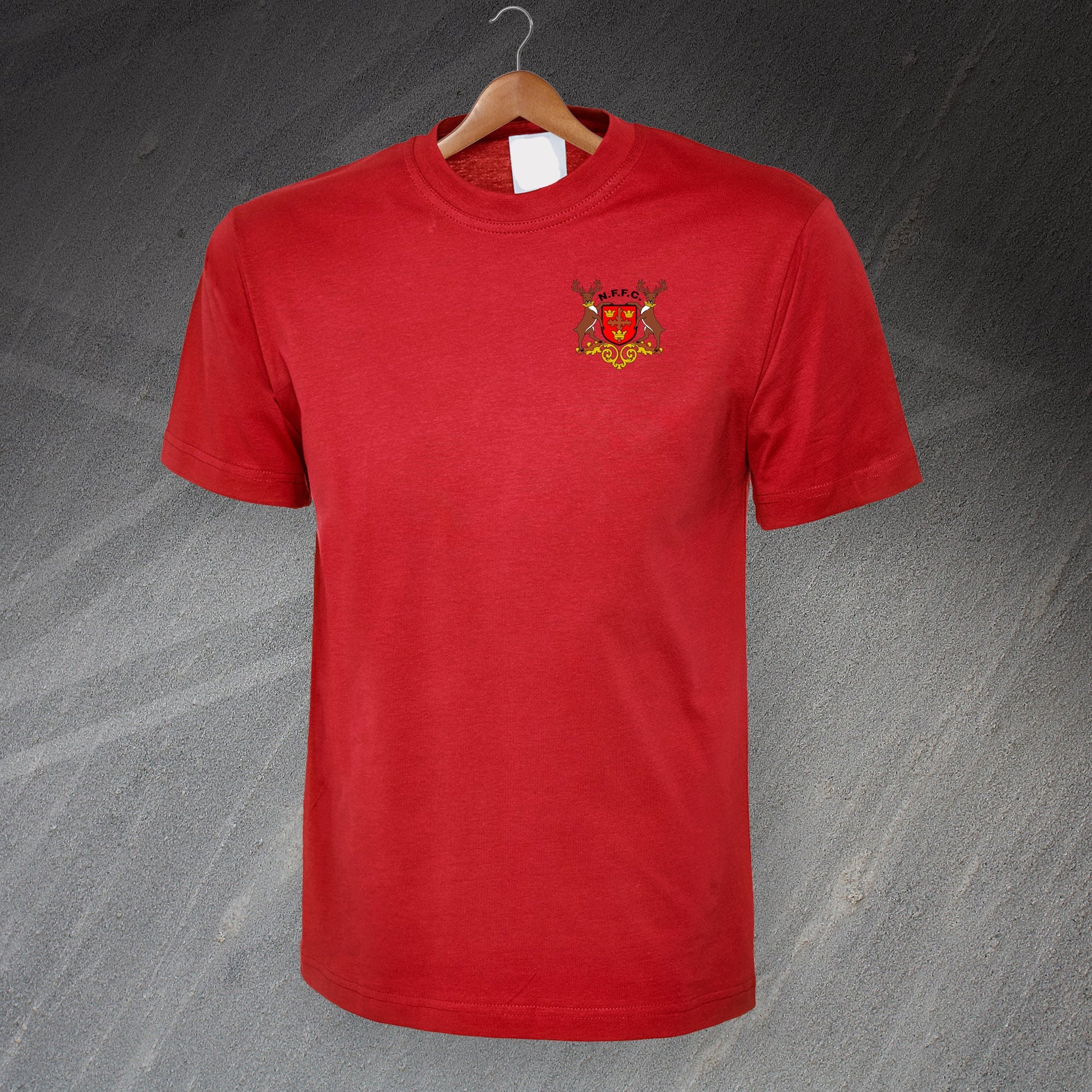 Retro Nottm Forest 1970 Embroidered T-Shirt