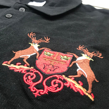 Retro Forest Football Polo Shirt