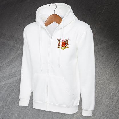 Retro Nottm Forest 1970 Embroiderd Full Zip Hoodie