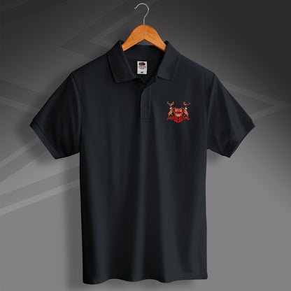 Retro Forest Football Polo Shirt