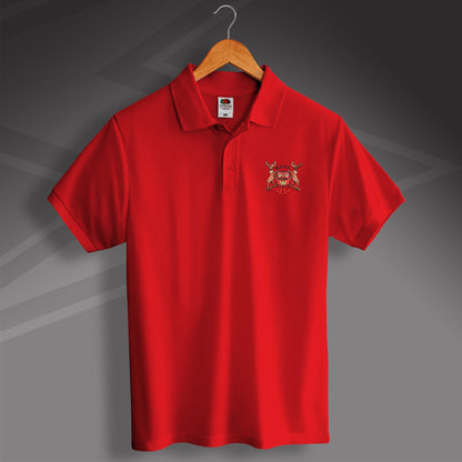 Retro Forest Football Polo Shirt