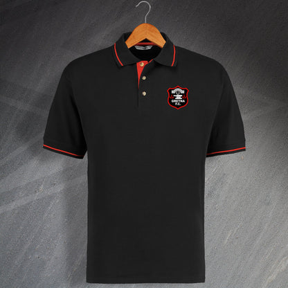 Retro Gretna Embroidered Contrast Polo Shirt