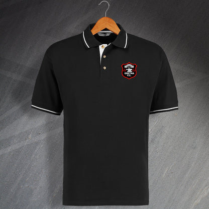Retro Gretna Embroidered Contrast Polo Shirt