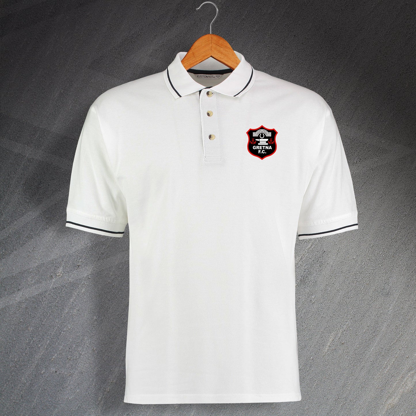 Retro Gretna Embroidered Contrast Polo Shirt