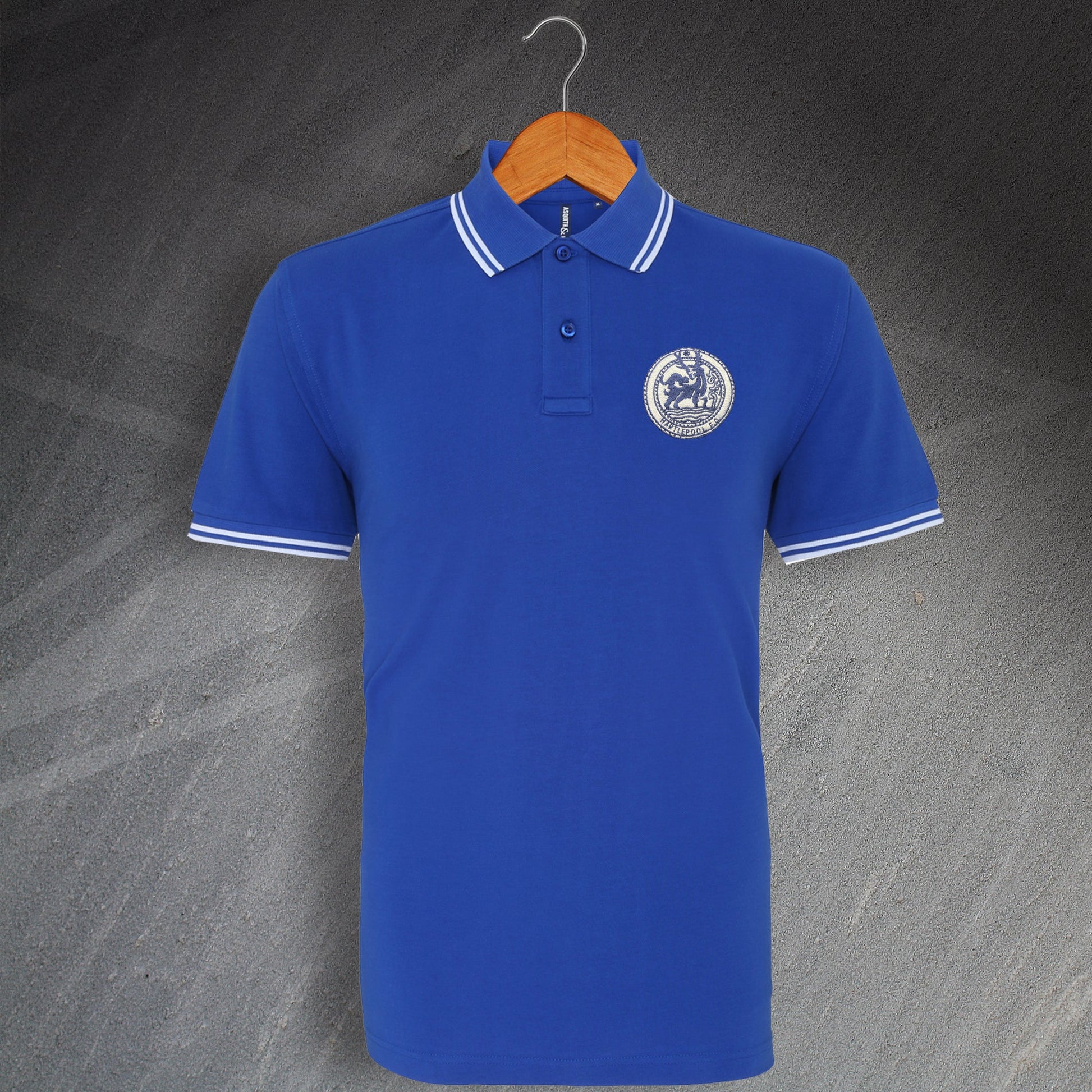 Retro Hartlepool Football Polo Shirt