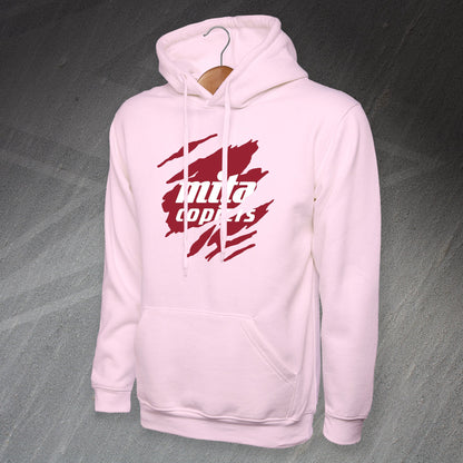 Retro Hearts 1987 Torn Effect Hoodie